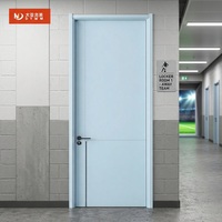 Porte de chambre contemporaine en MDF stratifié PVC avec motif sculpté pour projets résidentiels – Approvisionnement en gros