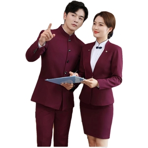 ファッションソフトで快適な生地ホテル受付服 - Product Image 1