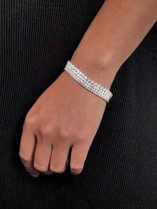 Dây chuyền và vòng tay kim cương nhân tạo mọc trong phòng thí nghiệm & vòng tay kim cương HPHT, kích thước kim cương 2mm-6.5mm, kiểu dáng thanh lịch - Product Image 4