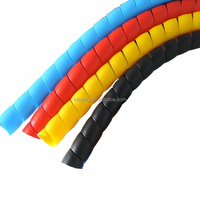 Protector en Espiral para Mangueras Hidráulicas de PVC/Polipropileno, 20 mm, Resistente a Ácidos/Aceites/Solventes