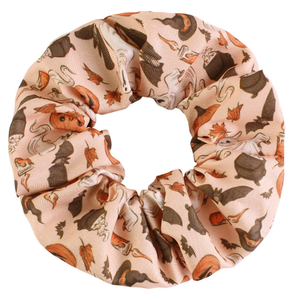 Chouchou à cheveux bleu Halloween, chouchous citrouille effrayants, attaches à cheveux fantômes, chauves-souris, araignées, squelettes, accessoire cadeau d'Halloween - Product Image 3