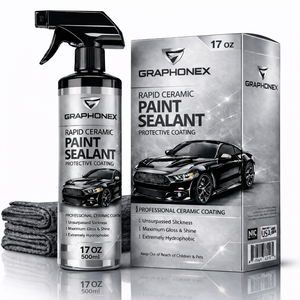 สเปรย์เคลือบเซรามิกใส GRAPHONEX Rapid Transparent Ceramic Spray Paint Protection Formula-500ml 10-Year PH2-12 Tolerance ให้ความเงางามระดับมืออาชีพสำหรับรถยนต์ - Product Image 1