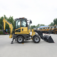 Harga Pabrik Backhoe Loader Pertanian, Material Handling, Telescopic Bucket, Backhoe Loader 4WD, Backhoe Loader Diesel untuk Taman Kota