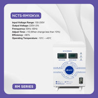 Vente directe usine NCTS RM10KVA Régulateur de tension automatique monophasé de type servomoteur, entrée 150-250V, précision 2%, 50/60Hz Auto