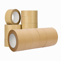 Ruban adhésif en papier kraft activé par l'eau, renforcé par des fibres, pour l'emballage, la fermeture et l'expédition des cartons