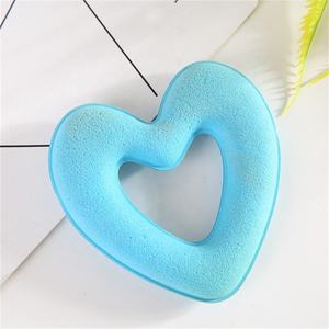 Nuovo stile disco per capelli a forma di cuore colorato spugna per capelli piatto per le donne all'ingrosso - Product Image 5