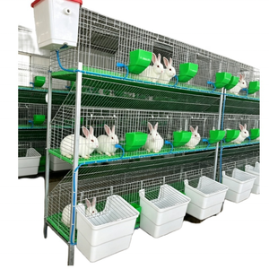 Jaulas Apilables Resistentes para Conejos para Cría Industrial con Bandejas de Fácil Limpieza y Comederos - Product Image 4