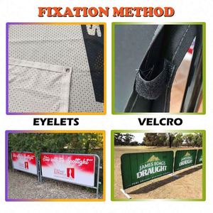 Custom Outdoor Advertising Cafe Barrier Scrim Custom Print Fence Cover Event Crowd Queue Line Barrier Banner - Product Image 3