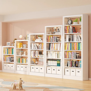 มู่ ยี่ชั้นวางหนังสือแบบตั้งพื้นหลายชั้นสำหรับห้องนั่งเล่นหนังสือเด็ก - Product Image 2