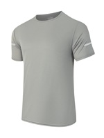 Camisetas Deportivas Personalizadas Unisex Ligeras de Poliéster con Tira Reflectante de Secado Rápido y Malla de Poliéster para Correr