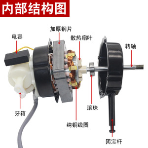 Motor de Cobre Puro para Ventilador de Piso/Mesa de 16 Pulgadas, 220V, 1kW, Monofásico, Oscilante Universal - Product Image 1