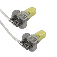 Lampe halogène H3 12V 55W Jaune 3000K Phare Xénon Verre Remplacement Voiture Lumière Auto Ampoule