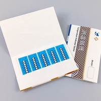 Étiquettes sensibles à haute température irréversibles à usage unique, 60-100 degrés, couleur changeante