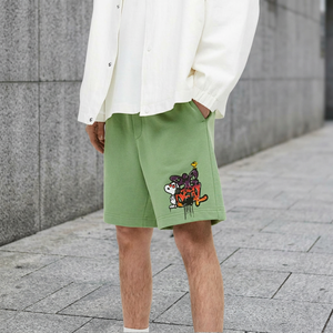 Men's Solid Hot Shorts Casual Sweat Shorts Custom Logo Front Drawstring Knitted <b>Canvas</b> Polyester Quick Dry Mid Waist Fitness - Product Image 3