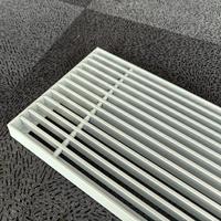 Grille linéaire sans cadre en aluminium à 15 degrés, design graphique pour systèmes CVC modernes commerciaux et résidentiels