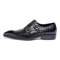 Chaussures Oxford en cuir véritable à double bride pour homme, pour affaires et mariage