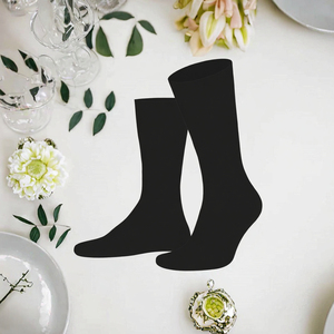Chaussettes de sport noires, chaussettes athlétiques, chaussettes de compression, chaussettes de randonnée, chaussettes de course, vêtements d'équipe - Product Image 3