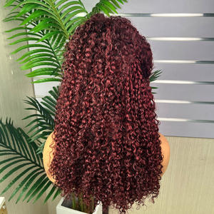 วิกผมหยิกสั้นผ้าลูกไม้ด้านหน้าสำหรับผู้หญิงวิกผมหยิกเล็กสไตล์แอฟริกัน360 - Product Image 2