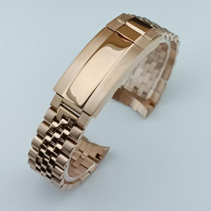 Bracelet de montre Jubilee à cinq maillons de 20 mm, maillons incurvés compatibles avec le boîtier GMT de 40,5 mm - Product Image 3