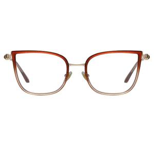 Nuevas monturas de gafas con filtro de luz azul, de metal TR90, estilo ojo de gato, montura completa, unisex, diseño moderno y a la moda para uso diario. - Product Image 5