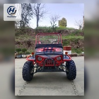 Dune Buggy 350CC à essence, pneus robustes, bleu marine, tout-terrain