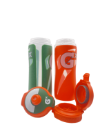 Bouteille d'eau portable à presser pour sports de plein air, avec couvercle en PP, 32 oz, écologique, compatible lave-vaisselle, pour cyclisme, randonnée, boisson en extérieur