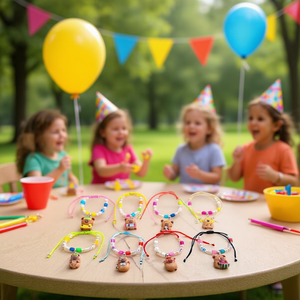 Bracelet Kapibala coloré avec breloque ours, cadeaux de fête, bijoux pour enfants - Product Image 3