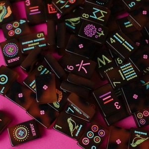 Jeu de Mahjong Américain en Acrylique Gravé Série Tortoise Joy 2026 – Nouveauté Tendance – Jeu de Table, Cadeau, Casino, Divertissement Adulte - Product Image 4