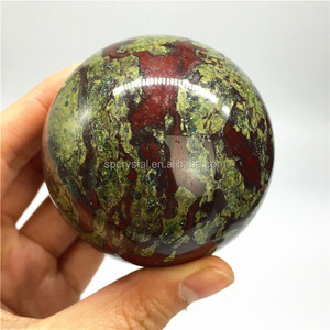 Semi-precious Stone Crafts Natural Dragon Blood Stone Sphere Healing Stones Quartz <b>Crystal</b> <b>Ball</b> Sphere - Product Image 2