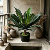 Centres de table de mariage durables, plante artificielle en plastique Agave, plante artificielle écologique, décoration intérieure et extérieure pour la maison
