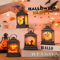 Décoration de bougie électronique LED en plastique, motif crâne d'araignée lumineux effrayant pour Halloween, pour une ambiance festive et la mise en scène de fêtes