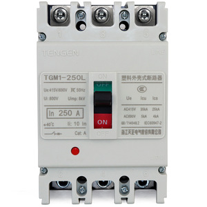Interruptor de Circuito de Caja Moldeada Tengen TGM1-250L 250A 3P, Térmico Magnético, 415V 50Hz - Product Image 1