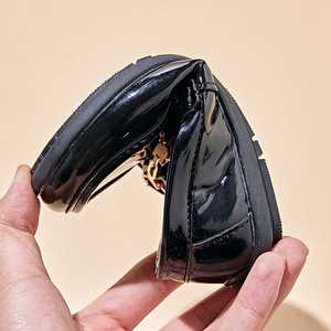 Grosir sepatu pantofel kulit pesta hitam Fashion sepatu anak-anak anak perempuan anak laki-laki - Product Image 6