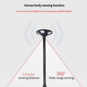 <span class=keywords><strong>Lampe</strong></span> <span class=keywords><strong>solaire</strong></span> UFO d'extérieur tout-en-un intégrée pour drapeau de jardin, haute efficacité, vente en gros - Product Image 4