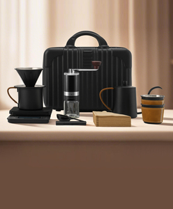 10 पीसी लक्जरी आर्बिक आउटडोर कॉफी निर्माता किट 600 मिली क्षमता यात्रा बैग केटल मैनुअल ग्राइंडर सिरेमिक ड्रिप हैंड कॉफी उपकरण - Product Image 3