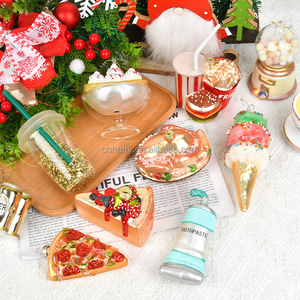 Décoration de Noël en verre teinté fabriquée à la machine, de haute qualité, charmante et élégante, à suspendre sur l'arbre - Vente en gros - Product Image 1