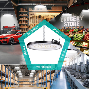 Lampada Industriale LED UFO Tayire 100W 200W 300W a Lunga Durata e Risparmio Energetico 6000K per Fabbriche e Garage - Product Image 4
