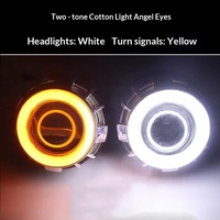 Anillos de Halo de Algodón de 60-120 mm, Luces de Circulación Diurna LED de Doble Color, 12 V, 11 W, Sin Errores, para Modelos E39, E46, E90