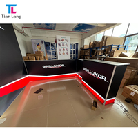 Boîte lumineuse SEG 10x10 pour stand d'exposition, mur, sans outil, rétroéclairage LED, graphique en tissu