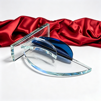 Vente en gros trophée sculpté de prix de bouclier de voilier en cristal populaire avec impression UV pour cadeau de récompenses d'événements sportifs