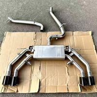 Collecteur d'échappement haute performance DZ pour Audi S3 2017 avec tuyaux à bouclier thermique, système d'échappement, accessoires automobiles