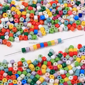 Kleurrijke 6Mm Ronde Ondoorzichtige Kleur Acryl Plastic Sieraden Maken Spacer Kralen Voor Mobiele Telefoon Riem
