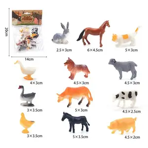 Montessori Toys Toddler Preschool Science Learning 12 pcs Animal Toys Figurines for Age 3 4 5 6 7 8+