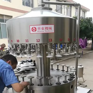 Automatic Soymilk Filling Machine Electric 4000BPH Liquid Oil Can Plastic Bottle New Condition Core Components Motor Pump