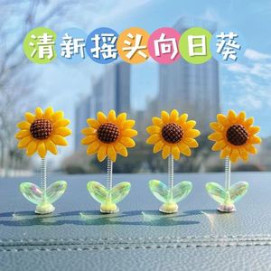 Ornement de voiture Yuzon en forme de tournesol, décoration en résine pour console centrale - Product Image 4