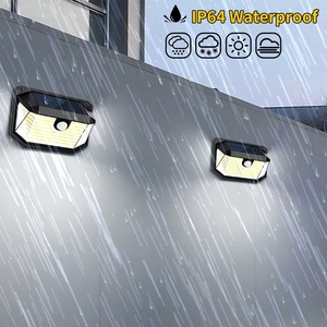 Lampada Solare da Parete 178LED IP64, Illuminazione su Tre Lati, Si Accende Automaticamente al Buio con Sensore di Movimento per Cortili Esterni - Product Image 4