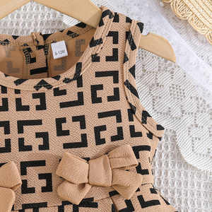 Vestidos Elegantes de Verano sin Mangas para Niñas Recién Nacidas, Cómodos, Transpirables, con Bonitos Lazos, Ropa Infantil - Product Image 4