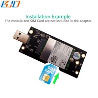 Adaptateur sans fil USB 3.0 Type-A vers M.2 Key-B avec support pour 1 carte SIM pour module modem WWAN 5G 4G LTE