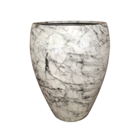 Ensemble de moules pour pots de fleurs 3 et 4 pièces, durables, écologiques, légers, en fibre de verre, toutes saisons, multi-styles, pots de jardin d'extérieur