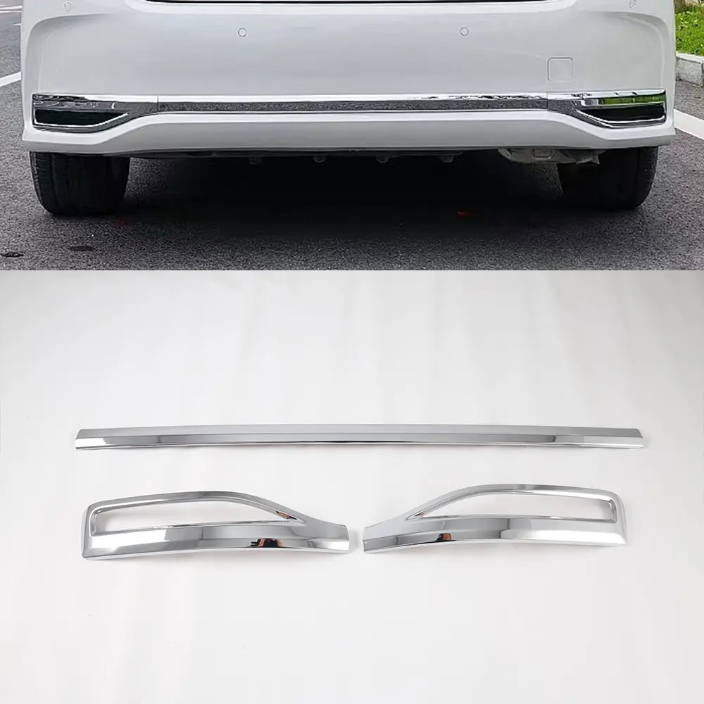 Auto Chrome Rear Tail Bumper Cover Lip Protector Bar Trim Car Body Kit Upgrade Accessories For 2021 Toyota ALLION